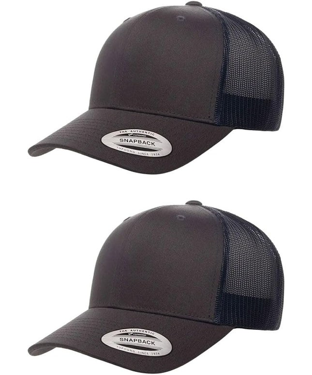 Yupoong Classic Premium Mesh 6 Panel Retro Trucker Cap | Mid Profile Snapback | OSFA | Bulk Pack Available