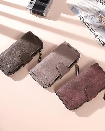 CLUCI Wallet For Women PU Leather RFID Blocking Womens Wallet Bifold Card Holder with ID Window Gifts for Women Birthday | RFID Blocking, Designer, Trifold, Card Holder, ID Window