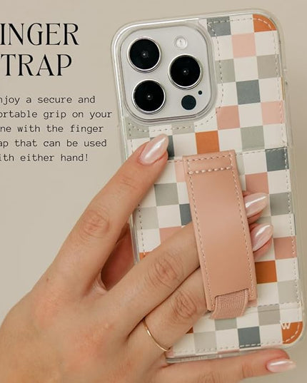 Walli Cases for iPhone 17 Air Case Aesthetic Wallet Phone Case Card Holder, Securely Holds up to 2 Cards - Cute, Trendy Phone Cover for Women, fits iPhone 17 Air, with Kickstand & Finger Strap