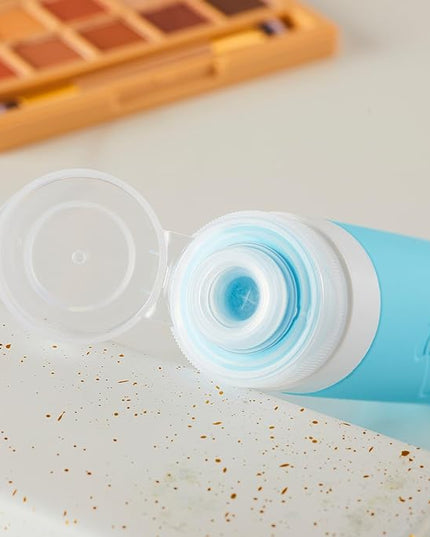INSFIT Travel Bottles for Toiletries, TSA Approved 3oz Travel Size Toiletries, BPA Free Leak Proof Squeezable Silicone Tubes Travel Essentials for Shampoo Conditioner Lotion Soap