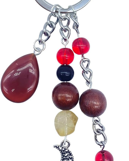 Cute Crystal Keychains Boho Key Rings for Car Keys Kawaii Bag Accessories Charms Bling Healing Teardrop Keyring Handmade