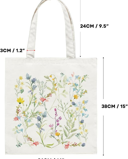 Horaldaily Canvas Tote Bag,Reusable Shoulder Tote Bag for Women Lady Casual Vacation, Shopping, Work, Gym