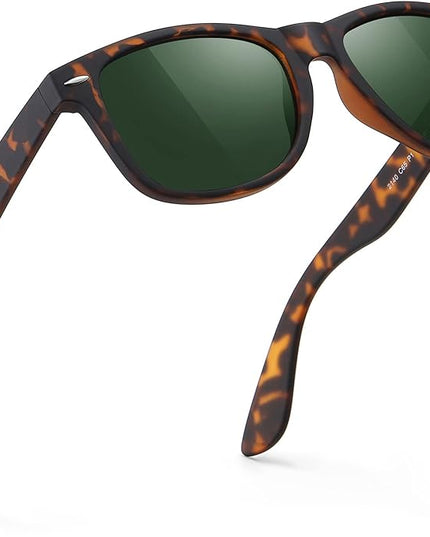 FEIDUSUN Sunglasses Men Polarized Sunglasses for Mens and Womens,Black Retro Sun Glasses Driving Fishing UV Protection