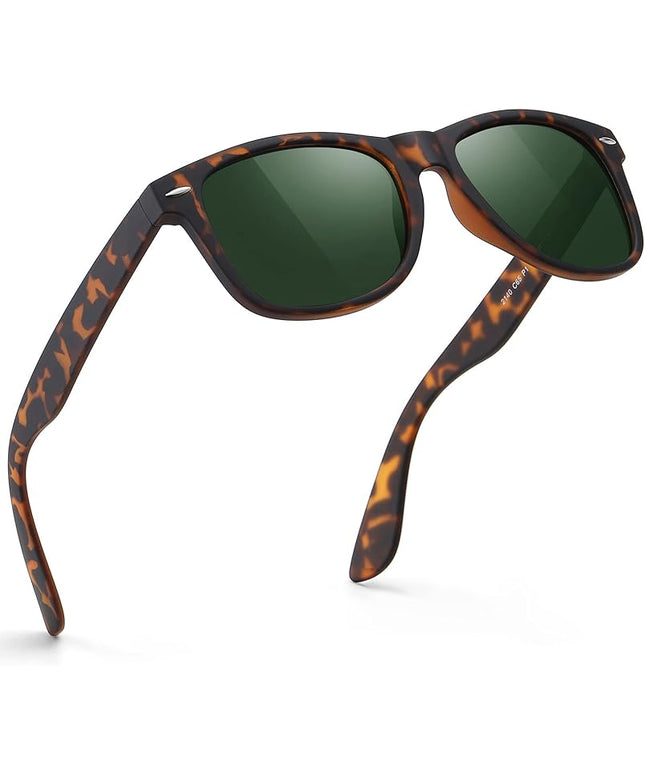 FEIDUSUN Sunglasses Men Polarized Sunglasses for Mens and Womens,Black Retro Sun Glasses Driving Fishing UV Protection