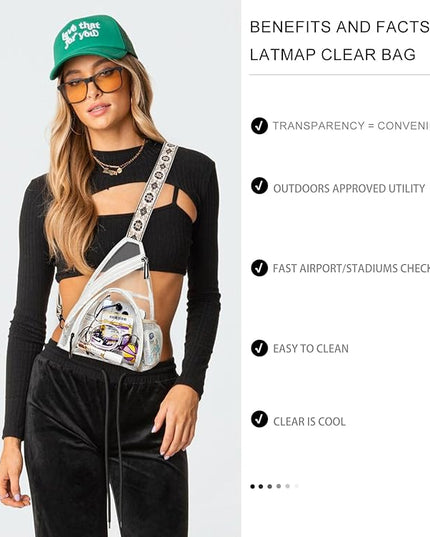 7L Sling Bag For Women Men Backpack Fanny Pack Crossbody Chest Travel Shoulder Belt Bags Purse Handbag PU Leather