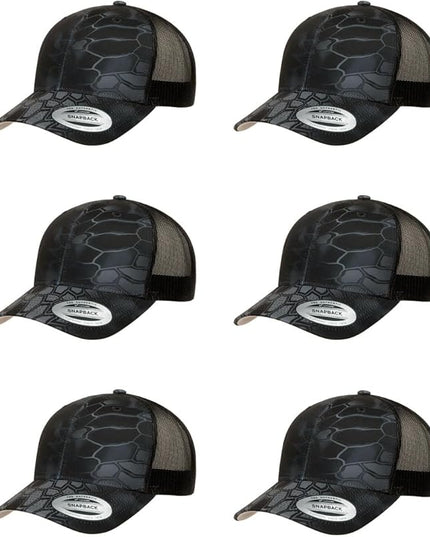 Yupoong Classic Premium Mesh 6 Panel Retro Trucker Cap | Mid Profile Snapback | OSFA | Bulk Pack Available