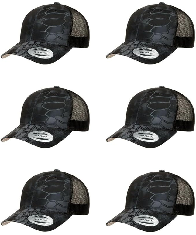 Yupoong Classic Premium Mesh 6 Panel Retro Trucker Cap | Mid Profile Snapback | OSFA | Bulk Pack Available