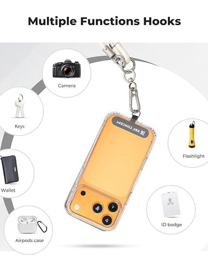 K&F CONCEPT 2-in-1 Phone Lanyard Crossbody with 1/4" Screw, Adjustable Anti Theft Crossbody Strap Compatible for DJI Osmo