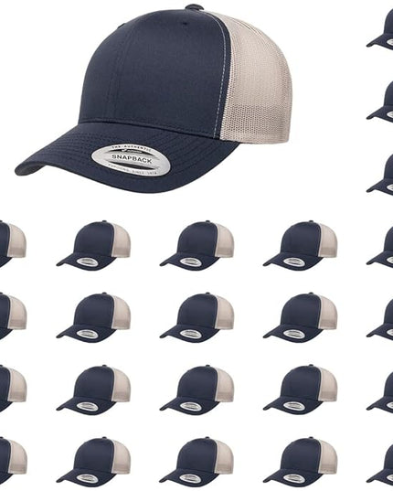 Yupoong Classic Premium Mesh 6 Panel Retro Trucker Cap | Mid Profile Snapback | OSFA | Bulk Pack Available