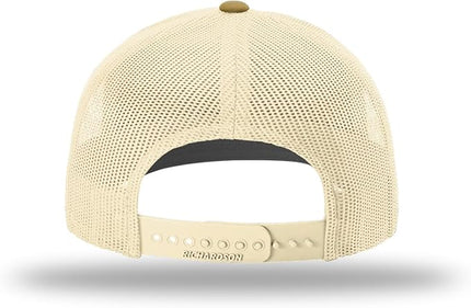Richardson 112 Trucker Hat - Premium Adjustable Snapback Hat - Structured Six Panel Richardson Blank Caps