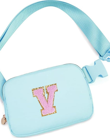 Uygafly Birthday Gifts for 4 5 6 7 8 9 10 11 12 13 Year Old Girls,Graduation Gifts for Teens Kids Daughter Sister Her,Fanny Pack Crossbody Bag Belt Bag Cute Trendy Stuff | Blue,V