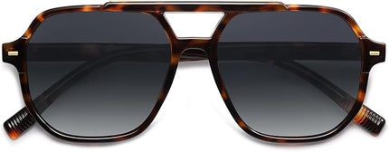SOJOS Retro Trendy Aviator Polarized Sunglasses Men Women Vintage 70s Square Stylish Frame Sun Glasses SJ2283