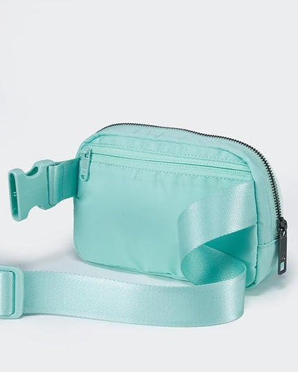 Pander Belt Bag for Women, Fashion Waist Packs, Crossbody Bags, Everywhere Belt Bag with Adjustable Strap (Pale Turquoise).