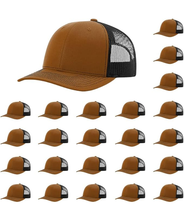 Richardson 112 Classic Six-Panel Adjustable Snapback Trucker Cap | Bulk Packs Available