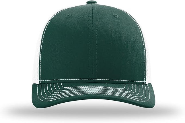 Richardson 112 Trucker Hat - Premium Adjustable Snapback Hat - Structured Six Panel Richardson Blank Caps