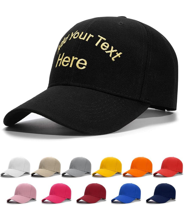 Custom4U Custom Hat Baseball Cap Adjustable Embroidered Mom Dad Hat for Men Women Gifts for New Parents Personalized Text S/L