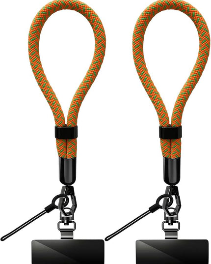 Phone Lanyard, 2 Pack Adjustable Cell Phone Lanyard Hand Phone Wrist Strap with Tether Tabs for Smartphones