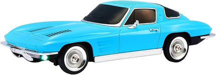 Retro American Style car Bluetooth Speaker, Portable Wireless Outdoor Speaker, TWS Stereo, Support USB/TF/AUX, Party Bluetooth Speaker with Microphone,Classic car Gifts for Men(Blue)