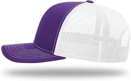 Richardson 112 Trucker Hat - Premium Adjustable Snapback Hat - Structured Six Panel Richardson Blank Caps