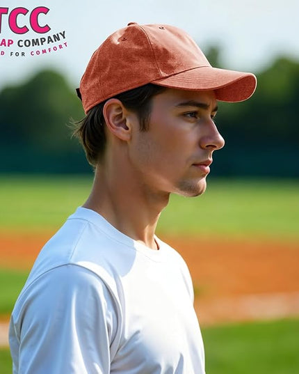 Unisex Vintage Washed Baseball Cap | Low Profile Soft Top Unstructured Cotton Baseball Cap | Adjustable Size Vintage Buckle