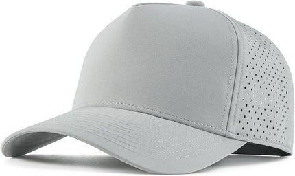 BOTVELA Men Adjustable Snapback Baseball Cap Vented Performance Laser Cut Mesh Hat