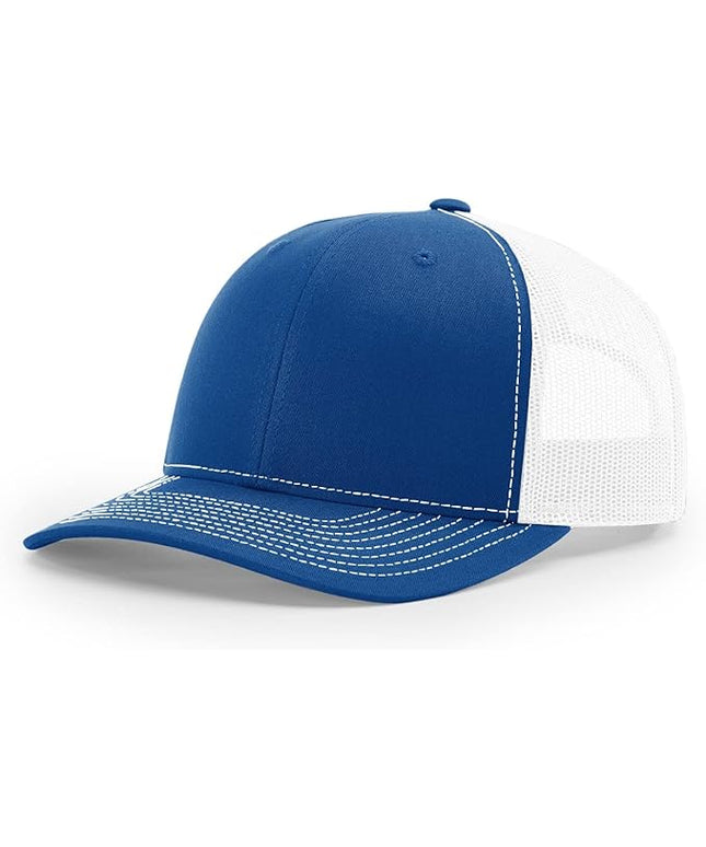 Richardson 112 Trucker Hat - Premium Adjustable Snapback Hat - Structured Six Panel Richardson Blank Caps
