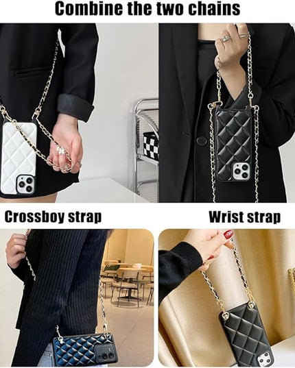 2Pcs Phone Crossbody Lanyard and Wrist Strap, Universal Cell Phone Lanyard Strap with 2Tether Tab