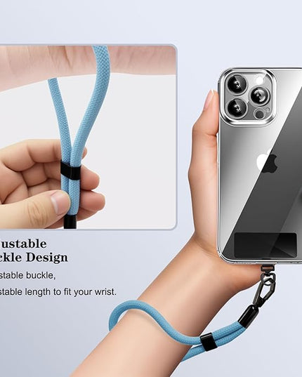 Phone Lanyard, 2 Pack Adjustable Cell Phone Lanyard Hand Phone Wrist Strap with Tether Tabs for Smartphones