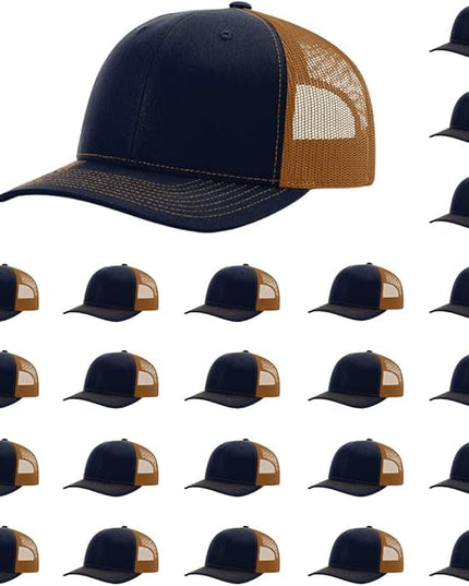 Richardson 112 Classic Six-Panel Adjustable Snapback Trucker Cap | Bulk Packs Available