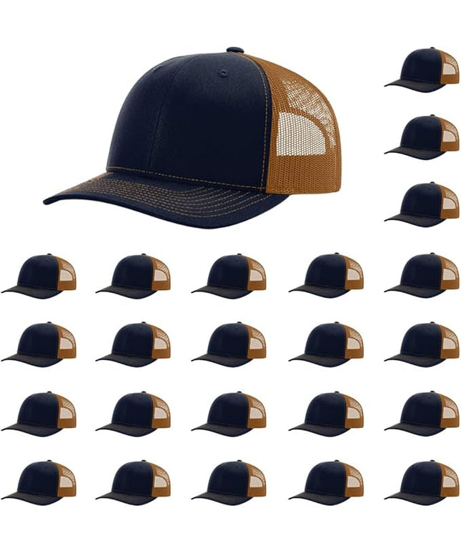 Richardson 112 Classic Six-Panel Adjustable Snapback Trucker Cap | Bulk Packs Available