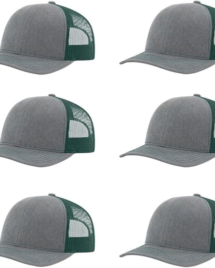 Richardson 112 Classic Six-Panel Adjustable Snapback Trucker Cap | Bulk Packs Available
