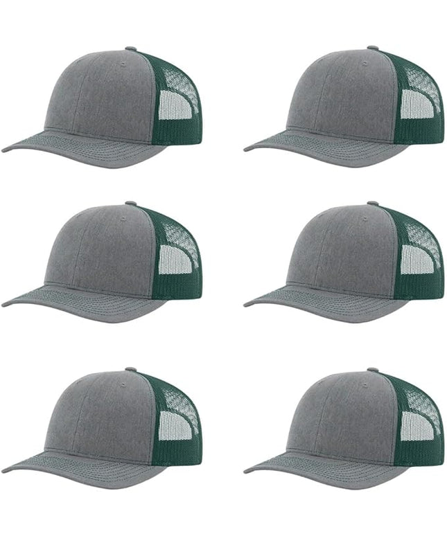 Richardson 112 Classic Six-Panel Adjustable Snapback Trucker Cap | Bulk Packs Available