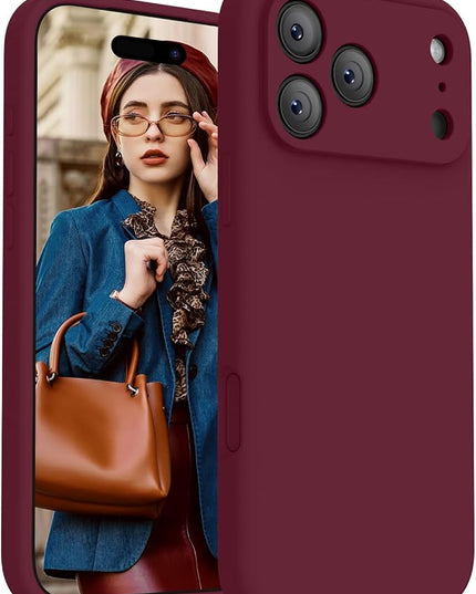 FireNova Magnetic for iPhone 17 Pro Max Case, Compatible with MagSafe, [Integrated Silicone Camera Control Button] [Camera Protection] Anti-Scratch Microfiber Lining Phone Case, 6.9", Plum