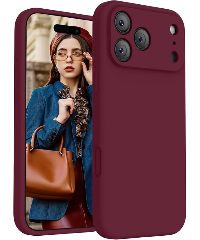 FireNova Magnetic for iPhone 17 Pro Max Case, Compatible with MagSafe, [Integrated Silicone Camera Control Button] [Camera Protection] Anti-Scratch Microfiber Lining Phone Case, 6.9", Plum
