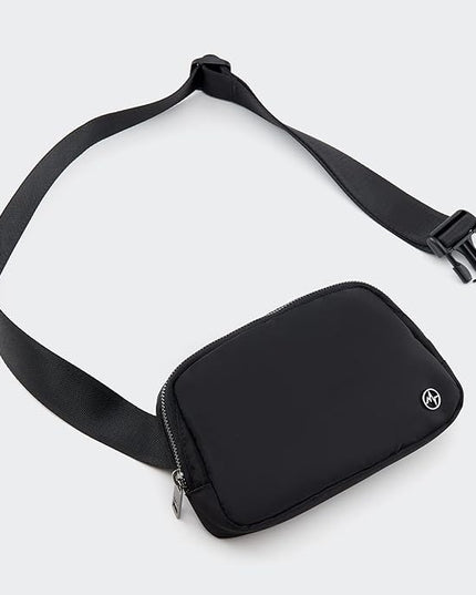 Pander Cross Body Fanny Pack for Women, Fashion Waist Packs, Crossbody Bags, Belt Bag with Adjustable Strap (Black)