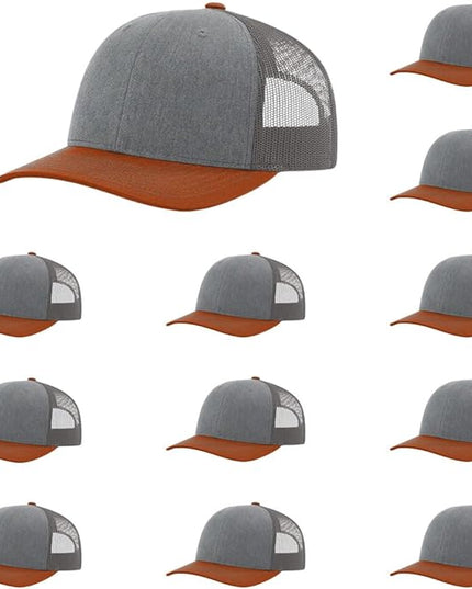 Richardson 112 Classic Six-Panel Adjustable Snapback Trucker Cap | Bulk Packs Available