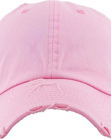 KBETHOS Vintage Washed Distressed Cotton Dad Hat Baseball Cap Adjustable Polo Trucker Unisex Style Headwear