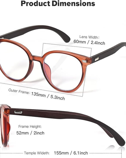 Blue Light Blocking Glasses for Computer/Gaming/Mobile Video - Reduce Eye Strain & Improve Sleep for Men and Women