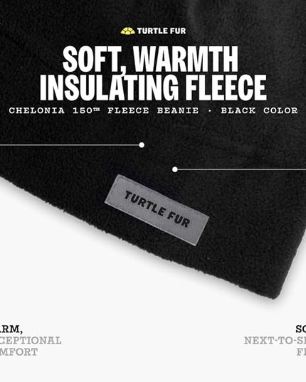 Turtle Fur Fleece Winter Beanie for Men and Women - Soft, Stretchy, Breathable Winter Hat That Won't Overheat Under Helmet