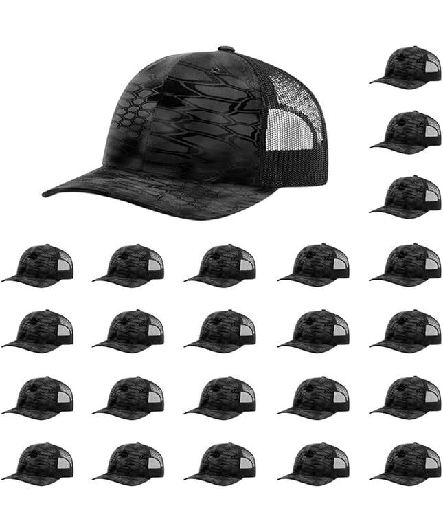 Richardson 112 Classic Six-Panel Adjustable Snapback Trucker Cap | Bulk Packs Available