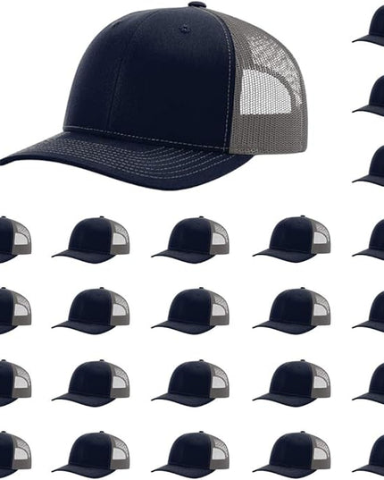 Richardson 112 Classic Six-Panel Adjustable Snapback Trucker Cap | Bulk Packs Available