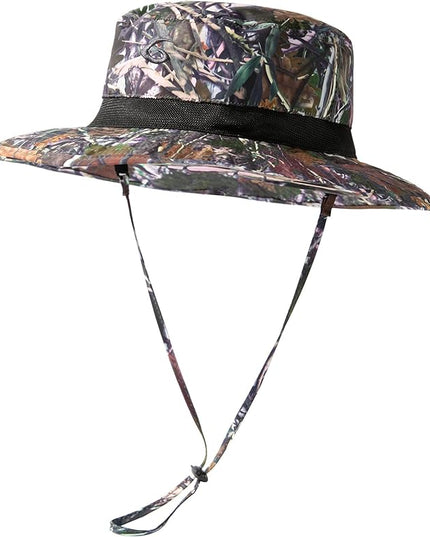 Oversized XL XXL Waterproof Sun Hat for Big Heads Mesh Bucket Hat Wide Brim Adjustable Packable Hiking Beach Fishing