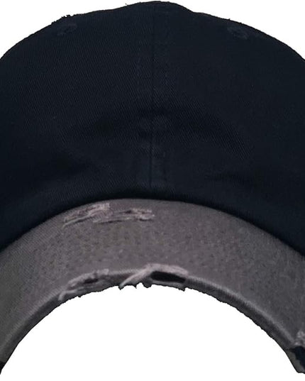 KBETHOS Vintage Washed Distressed Cotton Dad Hat Baseball Cap Adjustable Polo Trucker Unisex Style Headwear