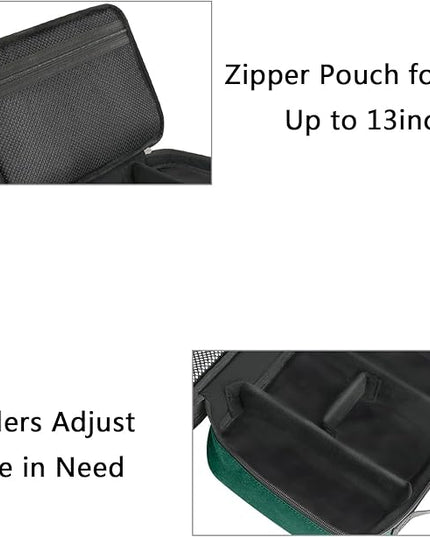 MATEIN Tech Organizer Travel Case, Large Water Resistant Cable Organizer for Electronic Accessories, Sturdy Carrying Tech Bag With Handle for Cord, Power Bank, Tablet (Up to 12.9inch), Peacock Blue