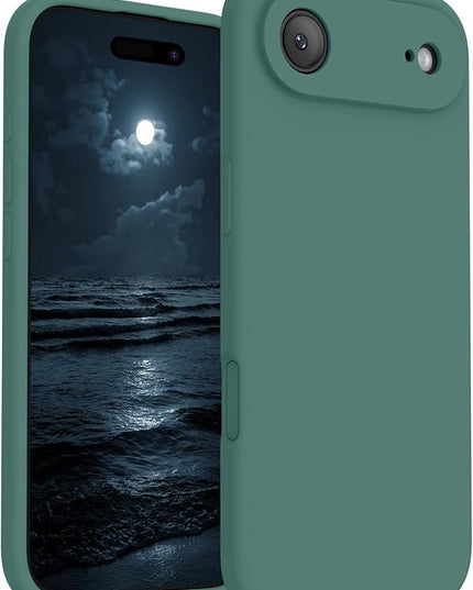 FireNova Magnetic for iPhone Air Case, Compatible with MagSafe, [Integrated Silicone Camera Control Button] [Camera Protection] Microfiber Lining Phone Case for iPhone 17 Air, 6.5", Midnight Green