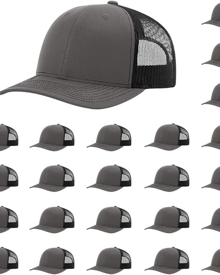 Richardson 112 Classic Six-Panel Adjustable Snapback Trucker Cap | Bulk Packs Available