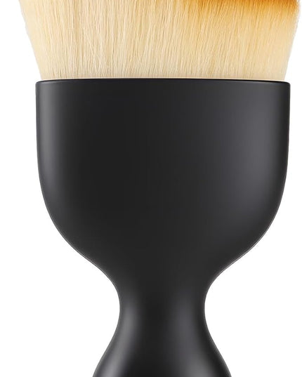 Car Detailing Brush, Soft Bristle Cleaning Brush, Scratch-Free Auto Duster Tool for Dashboard, Air Vents, Leather & Interior Cleaning (Black&Brown)