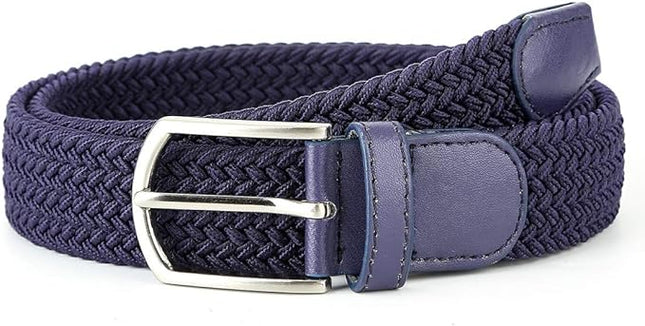 Braided Canvas Woven Elastic Stretch Belts for Men/Women/Junior with Multicolored