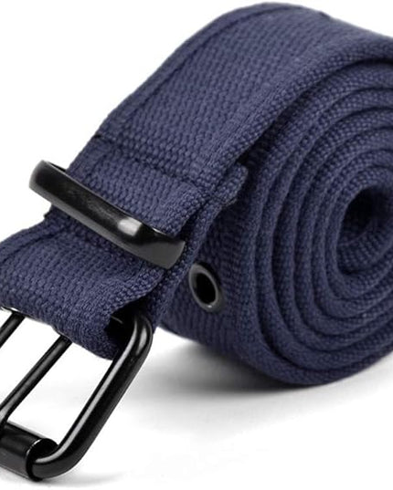 Boxed Gifts Parquet Casual Canvas Belt - Double Hole, Double Grommets for Men & Women