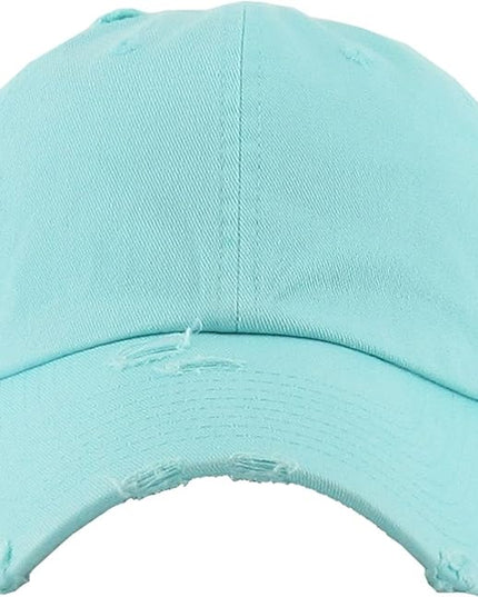 KBETHOS Vintage Washed Distressed Cotton Dad Hat Baseball Cap Adjustable Polo Trucker Unisex Style Headwear